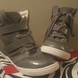 Wedge sneaker Patten gray